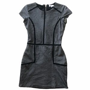 Parker Gingham Dress Black & Gray Medium